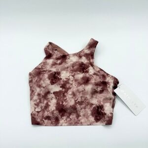 Athleta D-DD Conscious Crop Printed Tie Dye Tank Top Mauve Small